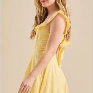 Altar'd State Yellow Mini Dress